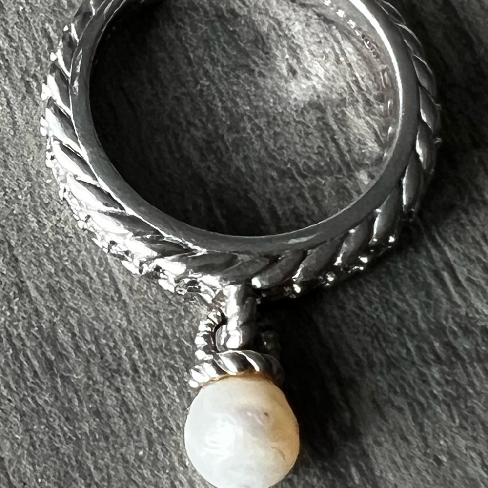 Judith Ripka Sterling Silver Stackable Ring - image 2